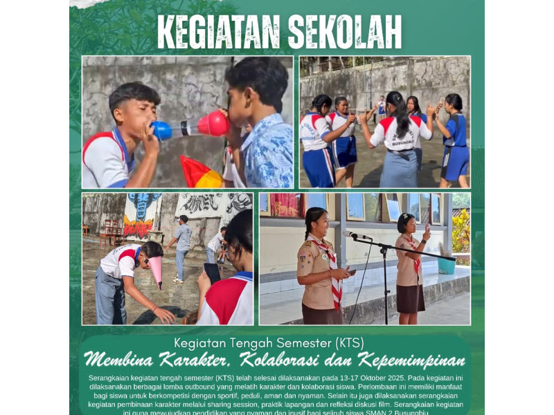 🎉 SMAN 2 Busungbiu Akhiri Kegiatan Tengah Semester dengan Semangat Kebersamaan dan Dukungan Perang Melawan Narkoba