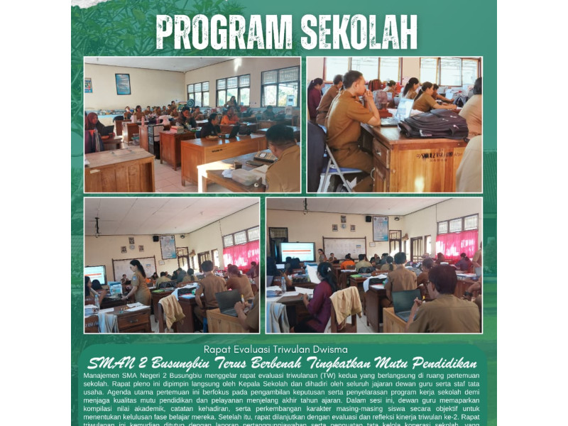 📚 SMAN 2 Busungbiu Terus Berbenah, Tingkatkan Mutu Layanan Pendidikan melalui Evaluasi Triwulanan