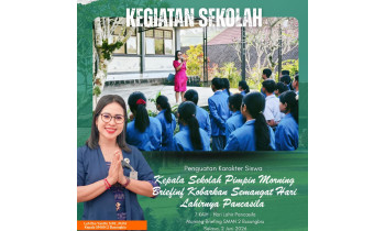 Kepala Sekolah Pimpin Morning Briefing, Kobarkan Semangat Hari Lahir Pancasila di SMAN 2 Busungbiu