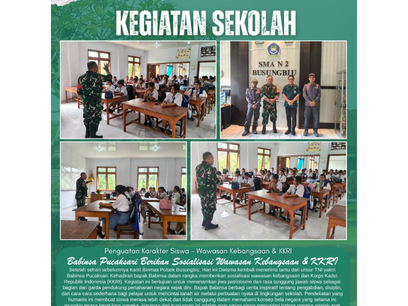 TNI SAHABAT PELAJAR: MARI BELAJAR BELA NEGARA