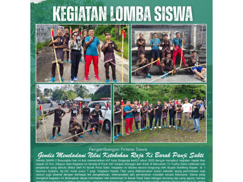 SMAN 2 Busungbiu Ikuti Lomba Napak Tilas HUT Kota Singaraja 