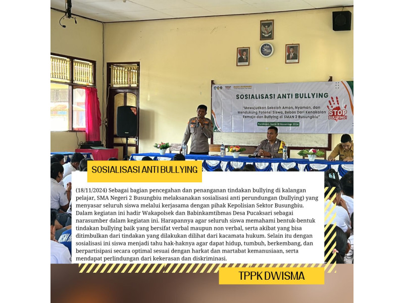 SOSIALISASI ANTI BULLYING