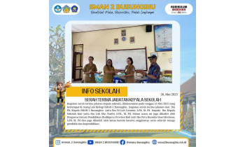 SERAH TERIMA JABATAN KEPALA SEKOLAH