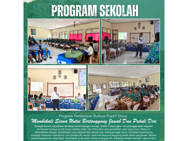 Edukasi Sejak Dini, Melindungi Generasi Kini! : SMAN 2 Busungbiu Gelar Kegiatan Sex Education untuk Wujudkan Generasi Sehat dan Berkarakter