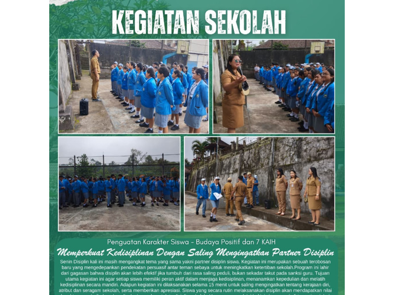Disiplin Gak Harus Sendiri! Partner Disiplin Pelajar Resmi Dimulai di SMAN 2 Busungbiu
