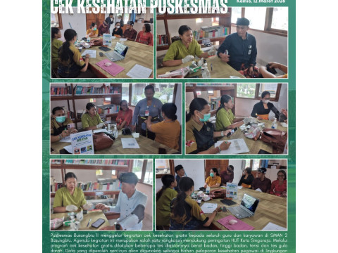 Cek Kesehatan Gratis dari Puskesmas Busungbiu untuk Guru dan