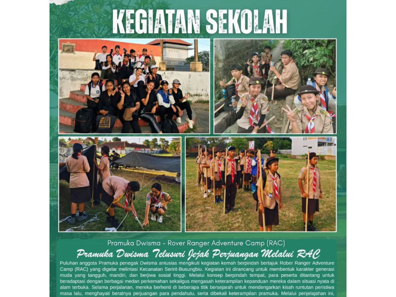 ⚜️ Pramuka Dwisma Telusuri Jejak Perjuangan melalui Rover Ranger Adventure Camp (RAC)