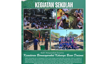 SMAN 2 Busungbiu Laksanakan Bakti Lingkungan dan Bakti Masyarakat di Pura Puncak Luhur