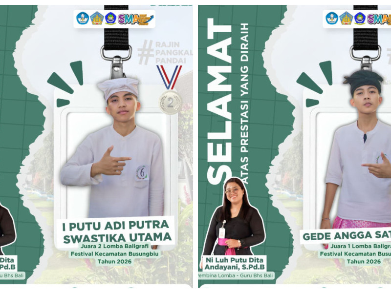 🏆 SMAN 2 Busungbiu Raih Prestasi Gemilang pada Lomba Baligrafi Festival Kecamatan Busungbiu 2026