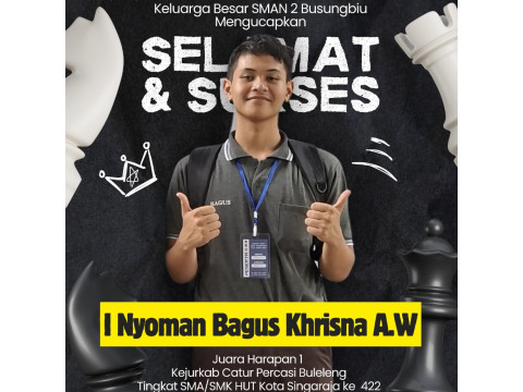 Siswa SMAN 2 Busungbiu Raih Prestasi pada Kejuaraan Catur Ti